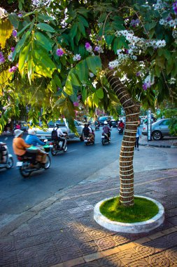 Phnom Penh, Kamboçya 'nın şehir manzarası 