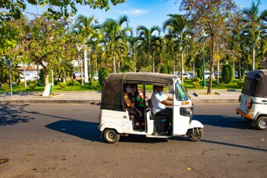 Phnom Penh, Kamboçya 'nın şehir manzarası 