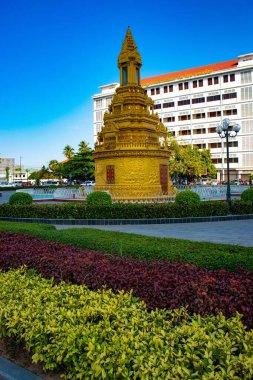 Phnom Penh, Kamboçya 'nın şehir manzarası 