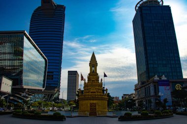 Phnom Penh, Kamboçya 'nın şehir manzarası 