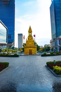 Phnom Penh, Kamboçya 'nın şehir manzarası 