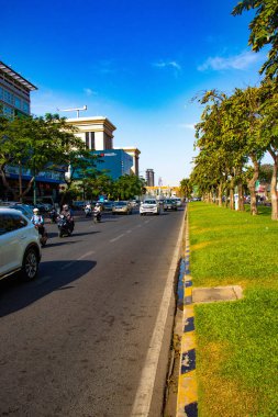 Phnom Penh, Kamboçya 'nın şehir manzarası 