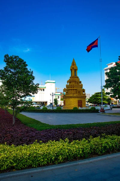 柬埔寨金边的城市景象 — 图库照片