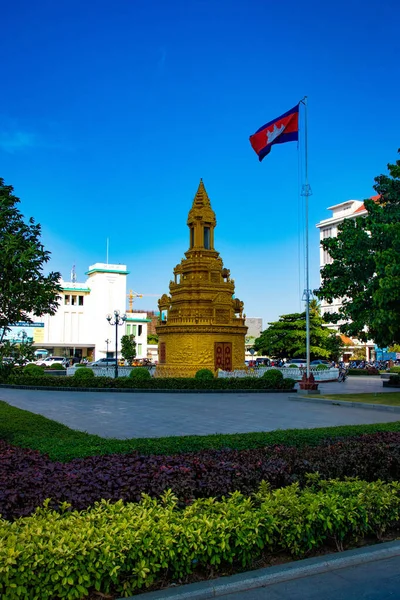 Stadtbild Von Phnom Penh Kambodscha — Stockfoto
