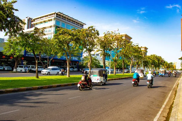 Escena Urbana Phnom Penh Camboya — Foto de Stock