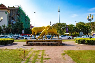 Phnom Penh, Kamboçya 'nın şehir manzarası 