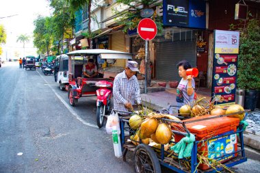 Phnom Penh, Kamboçya 'nın şehir manzarası 