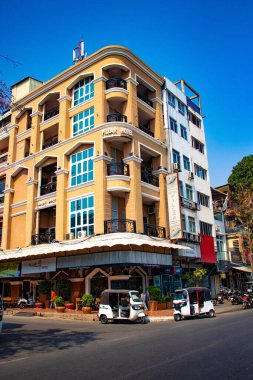 Phnom Penh, Kamboçya 'nın şehir manzarası 