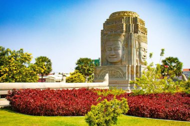 Phnom Penh, Kamboçya 'nın şehir manzarası 