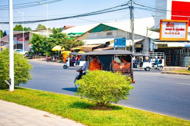 Phnom Penh, Kamboçya 'nın şehir manzarası 