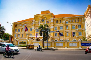 Phnom Penh, Kamboçya 'nın şehir manzarası 