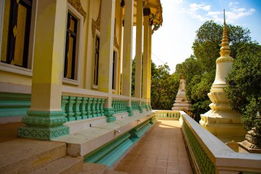 Phnom Penh, Kamboçya 'nın şehir manzarası 