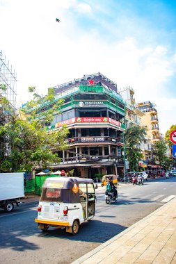 Phnom Penh, Kamboçya 'nın şehir manzarası 