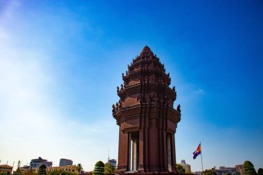 Phnom Penh, Kamboçya 'nın şehir manzarası 
