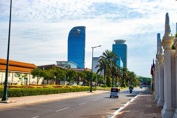 Phnom Penh Kamboçya Nın Şehir Manzarası — Stok fotoğraf