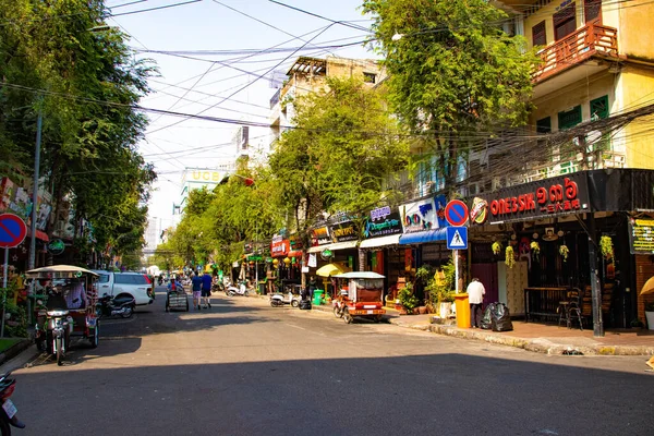 Stadsmiljö Phnom Penh Kambodja — Stockfoto