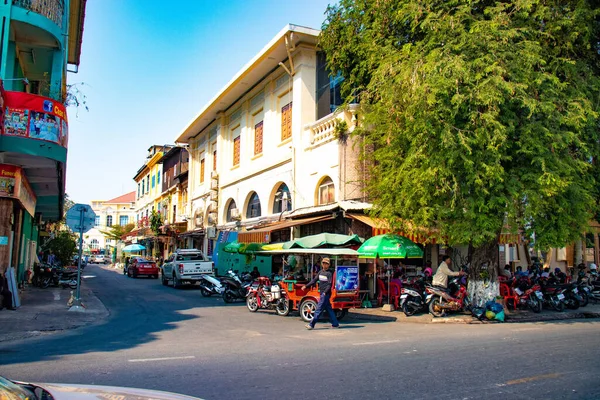 Stadsmiljö Phnom Penh Kambodja — Stockfoto