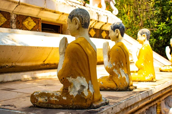 Estatua Templo Budista Camboya — Foto de Stock