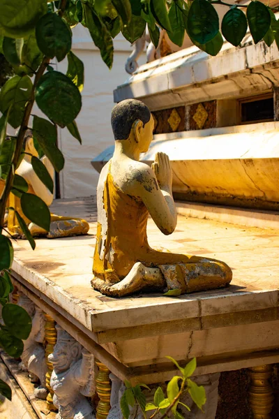 Estátua Templo Budista Camboja — Fotografia de Stock