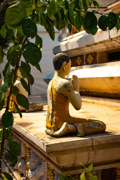 Estátua Templo Budista Camboja — Fotografia de Stock