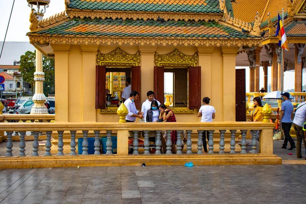 Scena Miejska Phnom Penh Kambodża — Zdjęcie stockowe