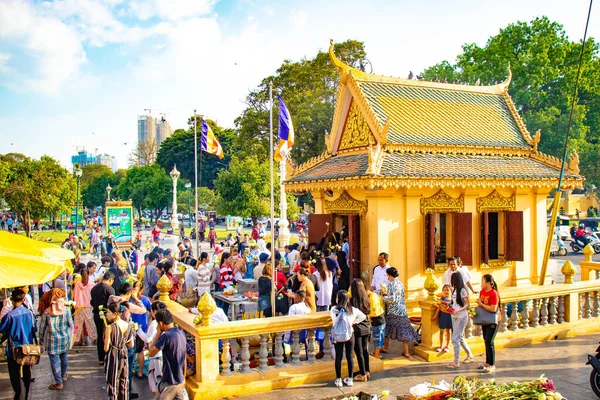 Scena Miejska Phnom Penh Kambodża — Zdjęcie stockowe