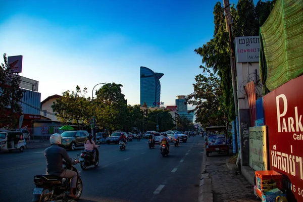 Escena Urbana Phnom Penh Camboya — Foto de Stock