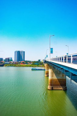 Phnom Penh, Kamboçya 'nın şehir manzarası 