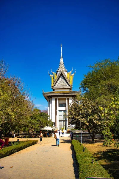 Cambogia Phnom Penh Killing Fields Museum — Foto Stock