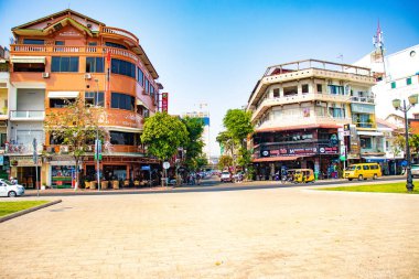 Kamboçya. Phnom Penh. Riverside Mekong İskelesi