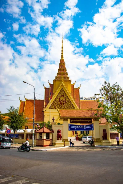 Камбоджа Пномпень Справжній Палац — стокове фото