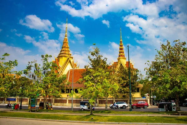 Camboja Phnom Penh Palácio Real — Fotografia de Stock