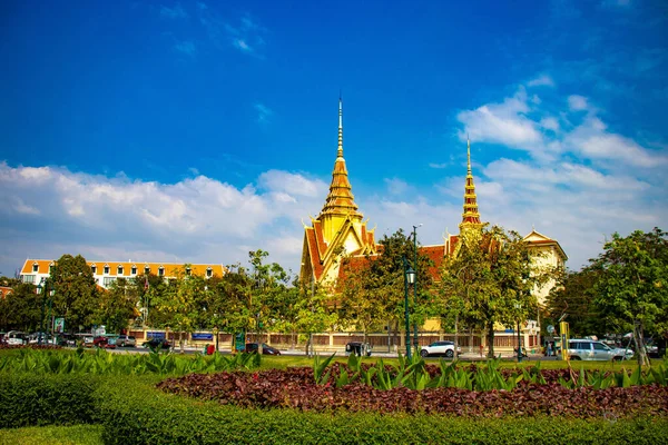 Kambodja Det Phnom Penh Äkta Palats — Stockfoto