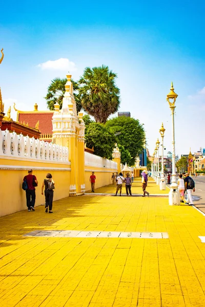 Kambodża Phnom Penh Prawdziwy Pałac — Zdjęcie stockowe
