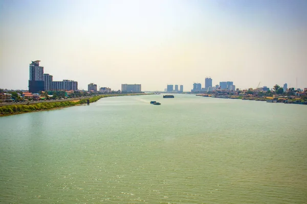 柬埔寨 河滨湄公河码头 — 图库照片