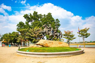 Kamboçya. Phnom Penh. Riverside Mekong İskelesi