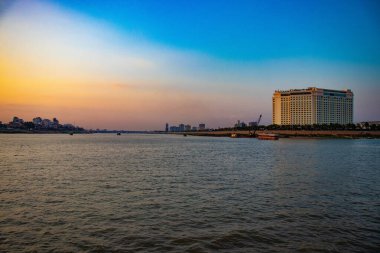 Kamboçya. Phnom Penh. Riverside Mekong İskelesi