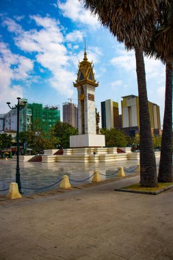 Kamboçya. Phnom Penh. Vietnam Kamboçya Anıtı