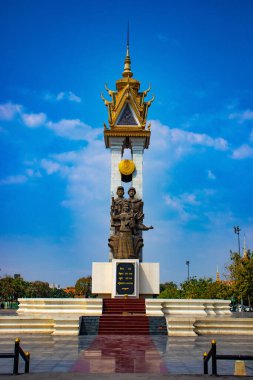Kamboçya. Phnom Penh. Vietnam Kamboçya Anıtı