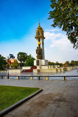 Kamboçya. Phnom Penh. Vietnam Kamboçya Anıtı