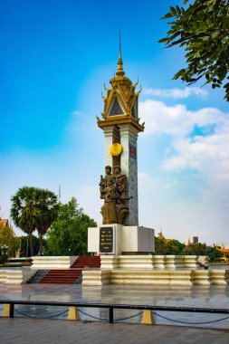 Kamboçya. Phnom Penh. Vietnam Kamboçya Anıtı