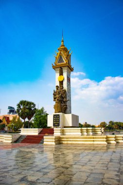 Kamboçya. Phnom Penh. Vietnam Kamboçya Anıtı