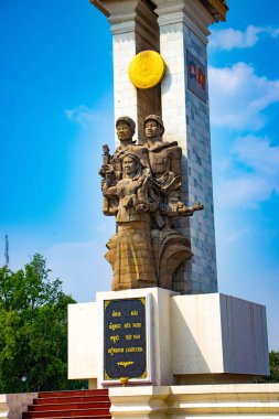 Kamboçya. Phnom Penh. Vietnam Kamboçya Anıtı