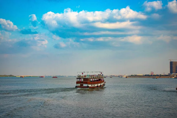 Kambodja Det Phnom Penh Flodstranden Mekong Pier — Stockfoto