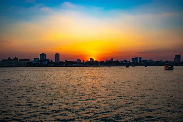 Kambodja Det Phnom Penh Flodstranden Mekong Pier — Stockfoto