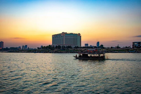 Kambodscha Phnom Penh Mekong Anlegestelle Fluss — Stockfoto