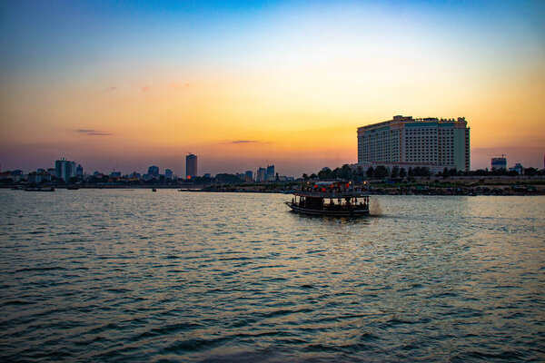 Cambodia. Phnom Penh. Riverside Mekong Pier