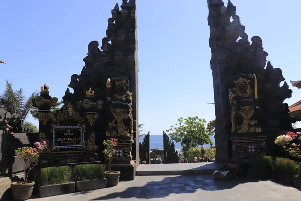 Tanah Lot Tempel Overdag Indonesië — Stockfoto