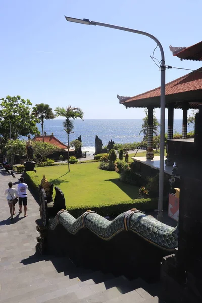 Świątynia Tanah Lot Dzień Indonezja — Zdjęcie stockowe