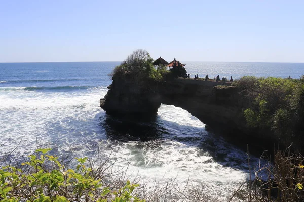 Vista Mar Azul Desde Templo Indonesia — Foto de Stock